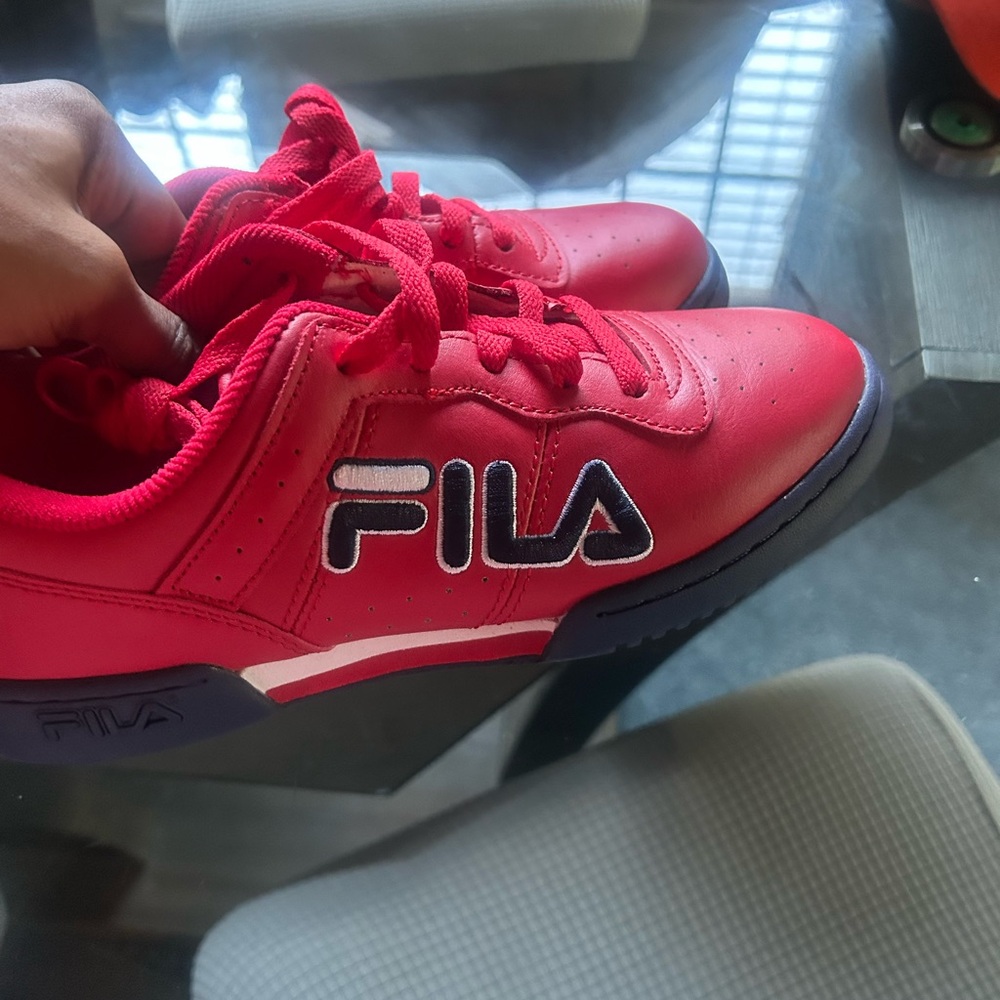 Fila Vibrant Red Athletic Shoes